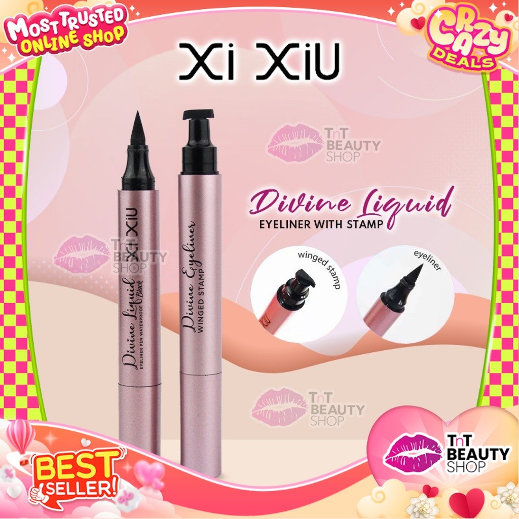 Xixiu Divine Liquid Eyeliner Pen With Stamp Black | Tnt Beauty Shop