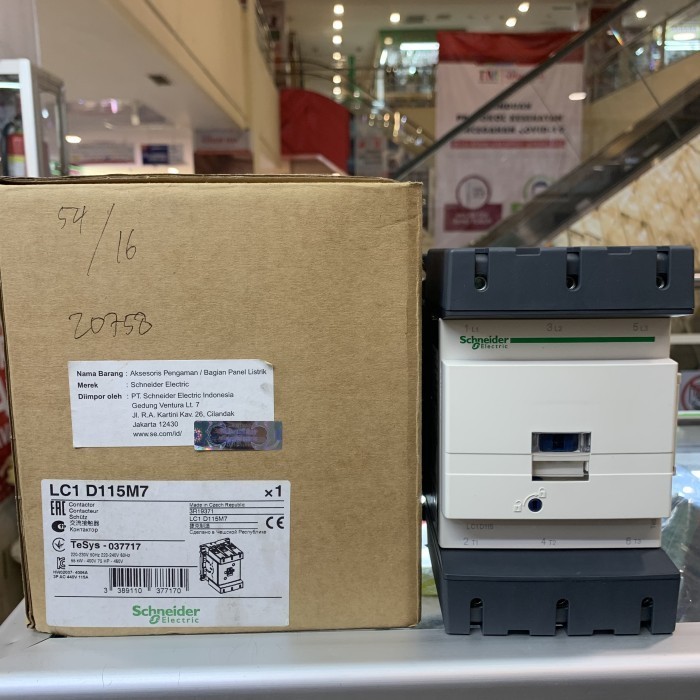kontaktor/contactor lc1d115 schneider 220v