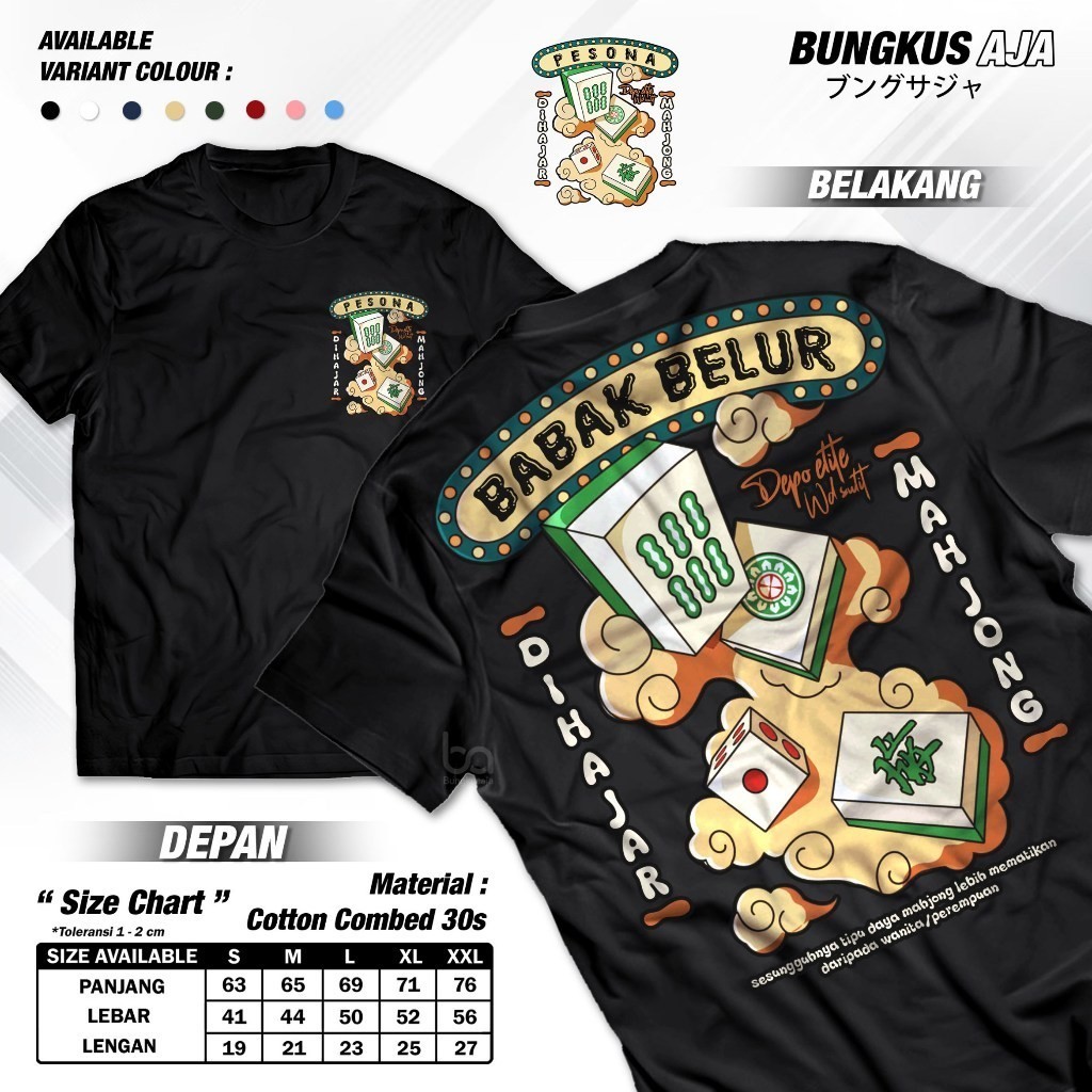 Kaos Mahjong Ways 2 Babak Belur Dihajar Mahjong - Baju Game Slot Mahyong Majong PG Soft Maxwin Pragm