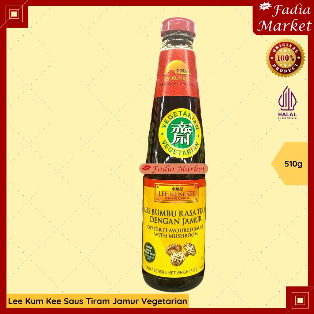 

Lee Kum Kee Oyster Sauce Saus Tiram Jamur Vegetarian 510gr