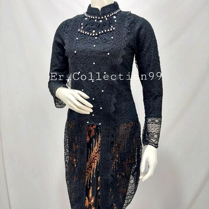 

Kebaya Modern Model Kutu Baru Payet Terbaru Brokat Kerah Mewah - Purple, Atasan M