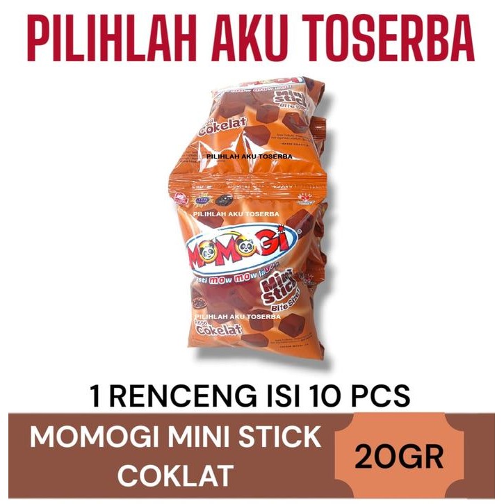 

Momogi MINI Stick Bite Size COKELAT 20 gram - ( HARGA 1 RENCENG )