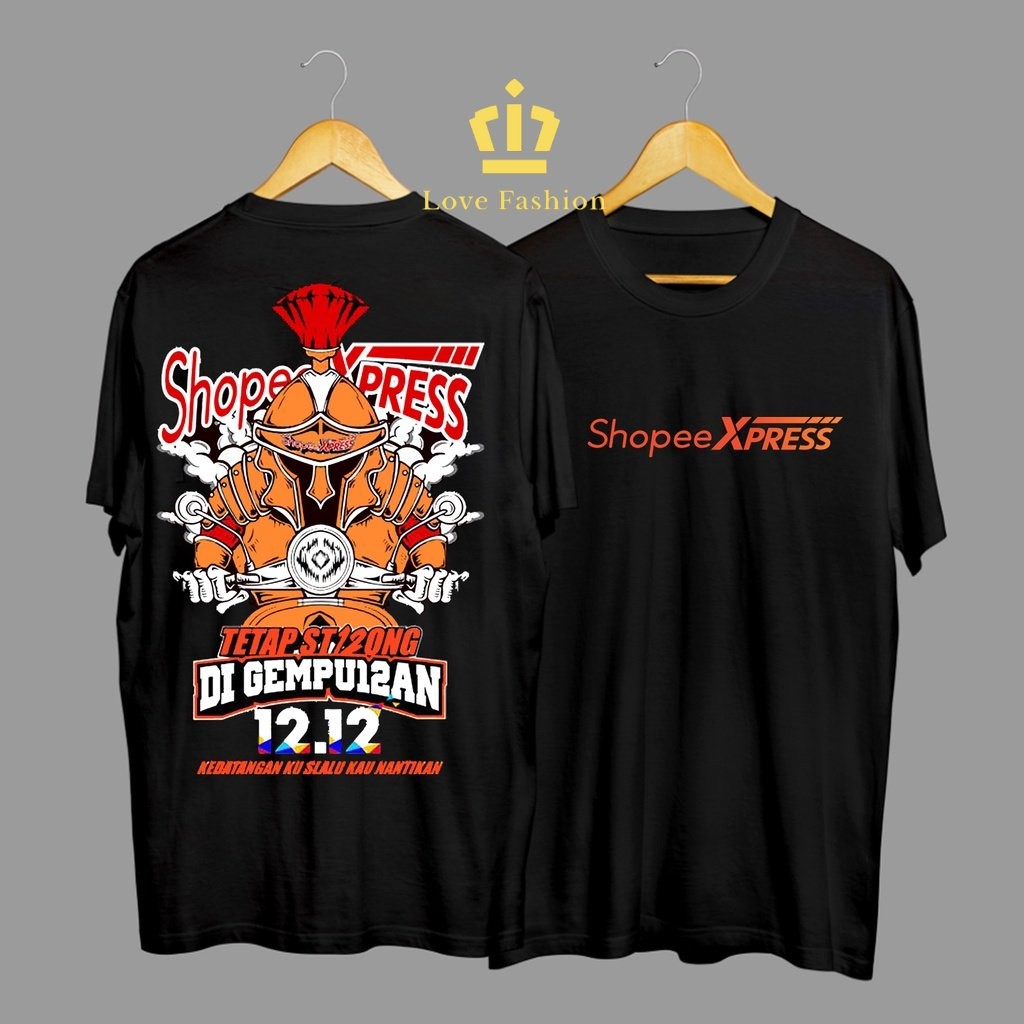 Kaos Tshirt Baju Distro Shopee Express SPX Ekspedisi 12.12 Premium Terbaru