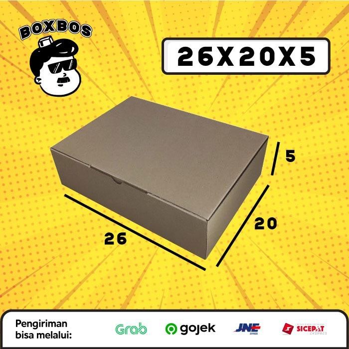 

26x20x5 CM Pizza KARDUS Corrugated Packaging Box packing Diecut