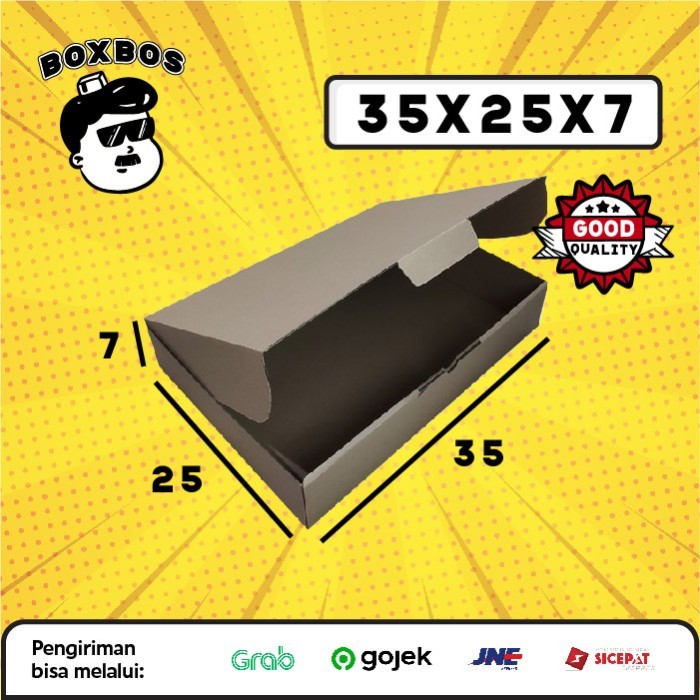 

35x25x7 CM Pizza KARDUS Corrugated Packaging Box packing Diecut