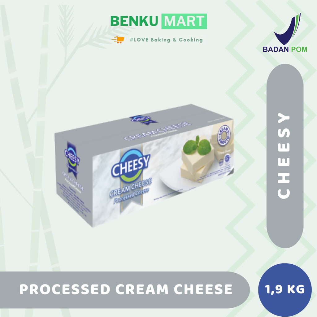 

Cheesy Cream Cheese 1,9 kg PROCESSED Cream Cheese | Krim Keju 1900 gr