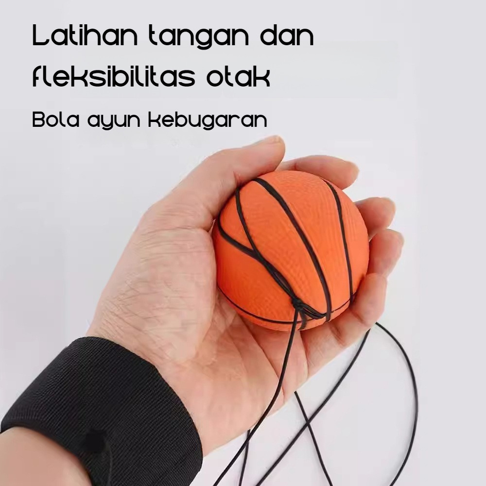 Bola Pantulan Toys Mainan Tali Bola Karet Mainan Bola Bolaan Anti Stress Mainan Bola Lempar Fidget