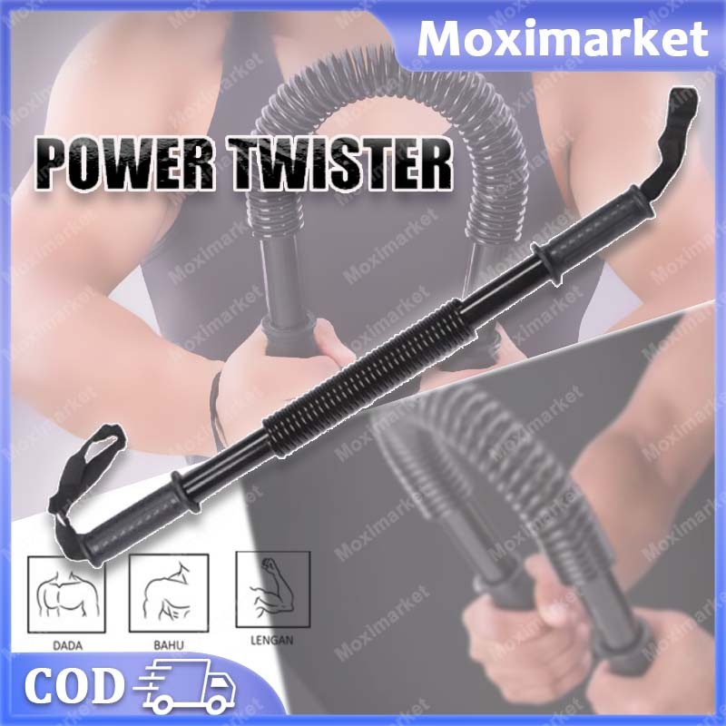 Power Twister 20 KG - 60 KG untuk latihan kekuatan lengan atas untuk membentuk otot lengan, perut, d