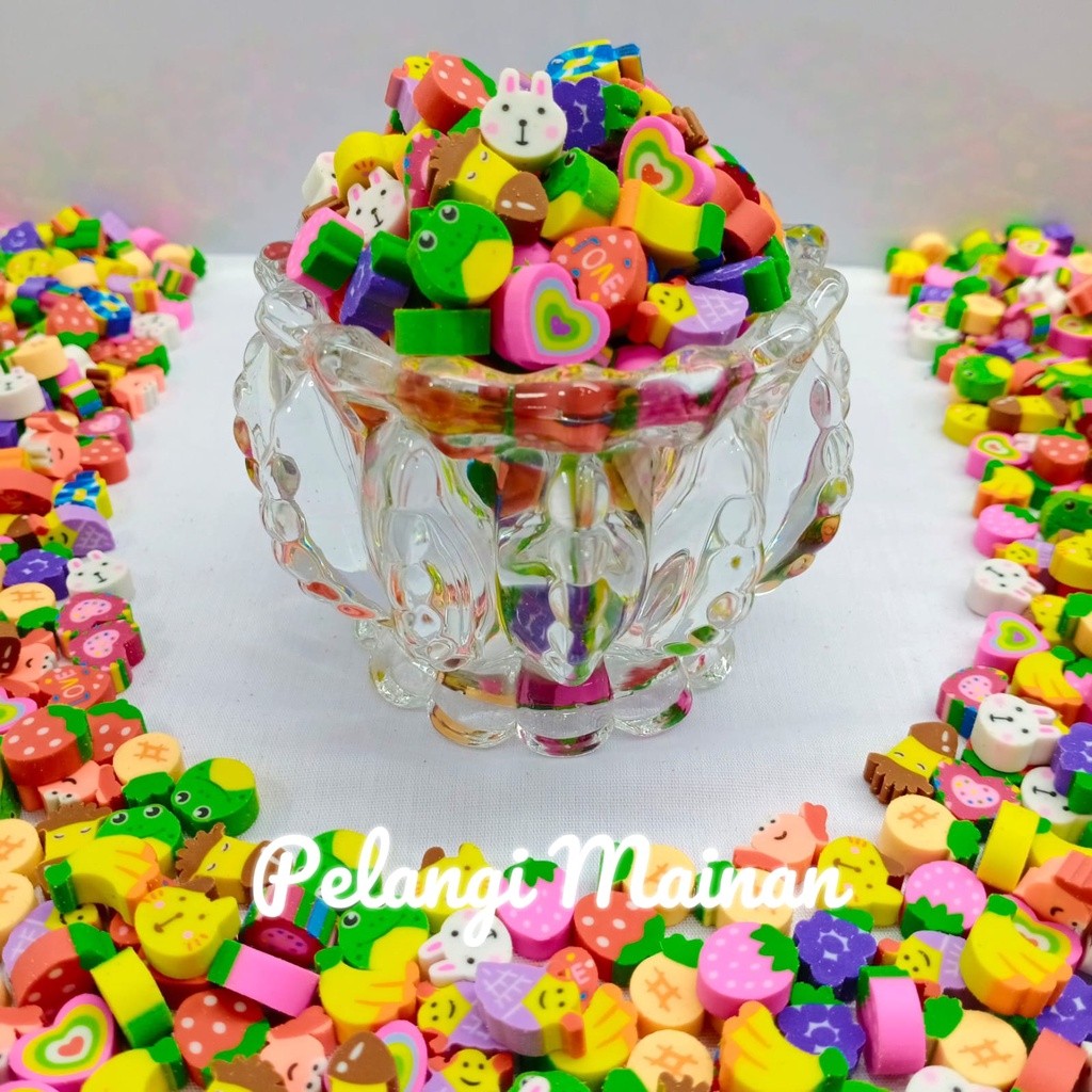

Penghapus Mini Lucu 10 pcs / Toples murah