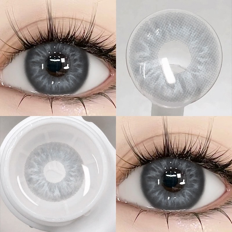 {COD}-Lensa Kontak Eyeshare Softlens Brussel Grey Lensa Berwarna Kecil 14.0mm Penggunaan satu tahun,
