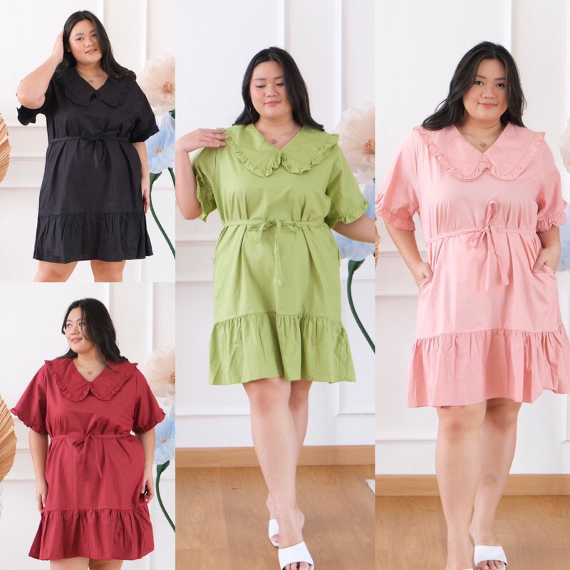 PRISHA DRESS - BIGSIZE JUMBO KATUN