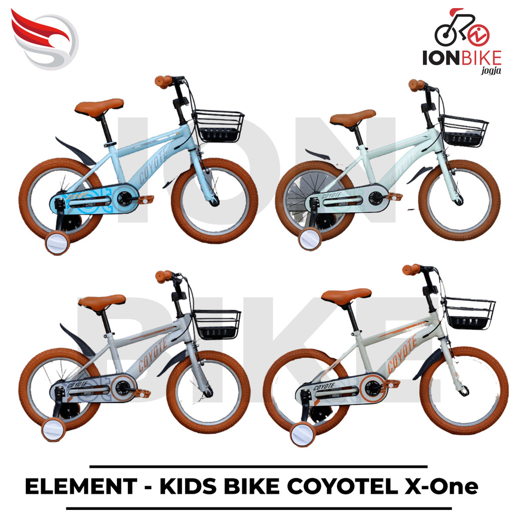 Sepeda Anak 16 Element Coyote Yotel X1 X-One Pastel Edition BMX Mini Klasik Vintage Classic Ruby Ret