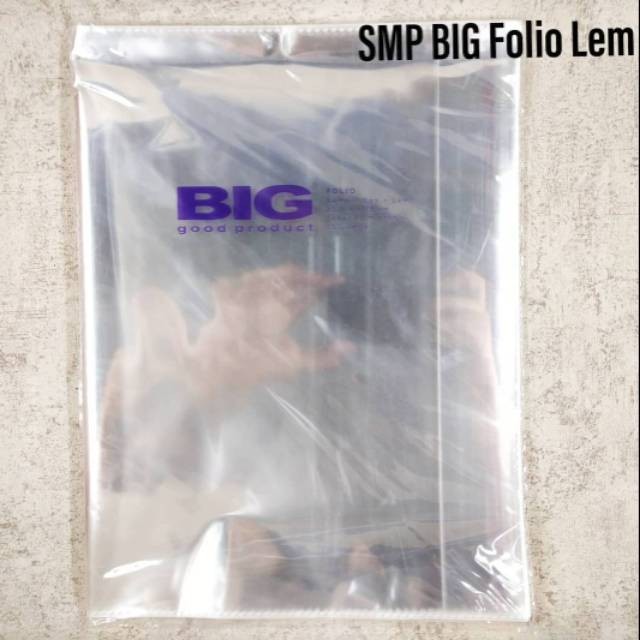 

[SG] (PAK)SAMPUL BUKU FOLIO LEM BIG 50MIC 25 LEMBAR