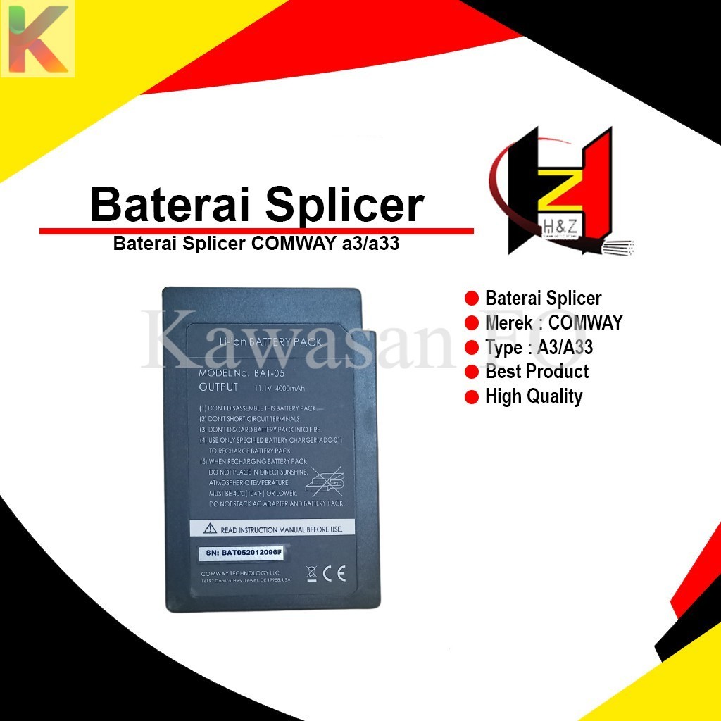 Battery Baterai Batere Splicer Comway a33 / Baterai comway a3/a33