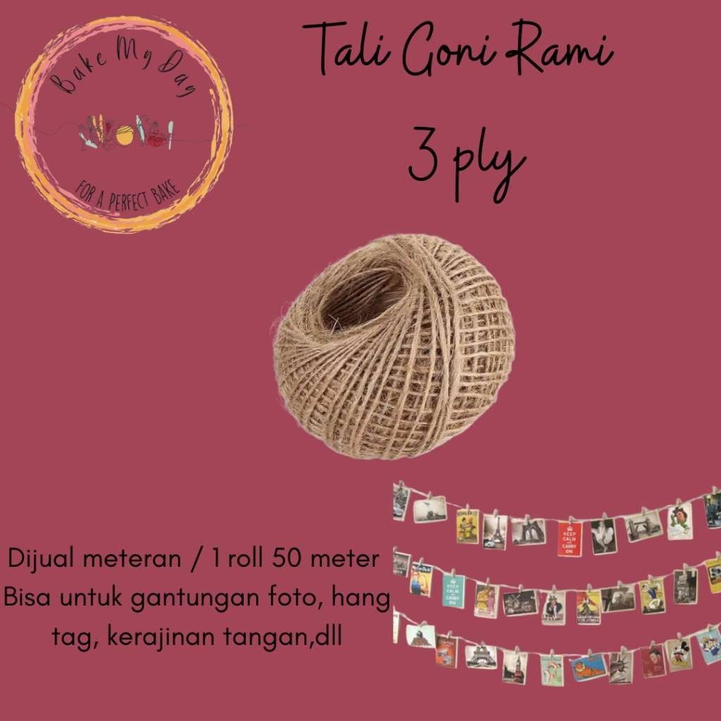 

Tali Rami Goni 3 Ply (1 roll 50 meter)