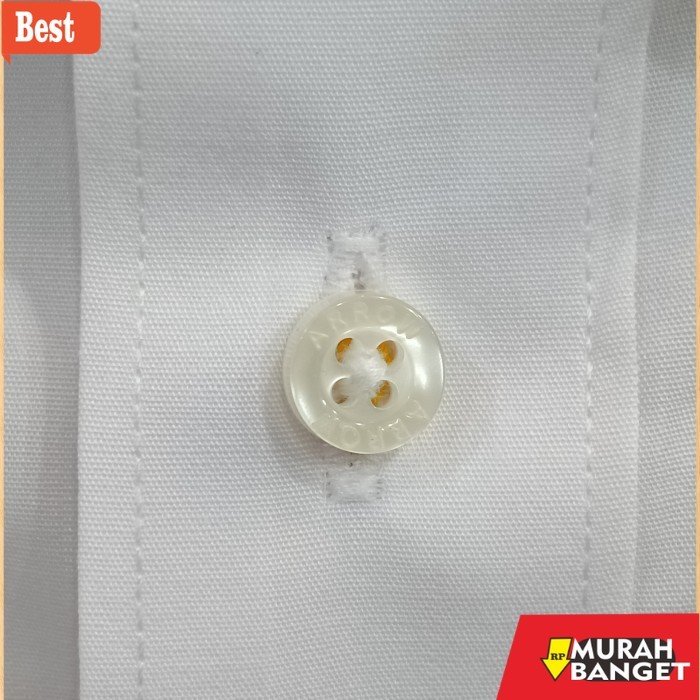 kemeja pendek pria keren Kemeja Putih Arrow Pria Kerja Kantor Formal Lengan Pendek - 14