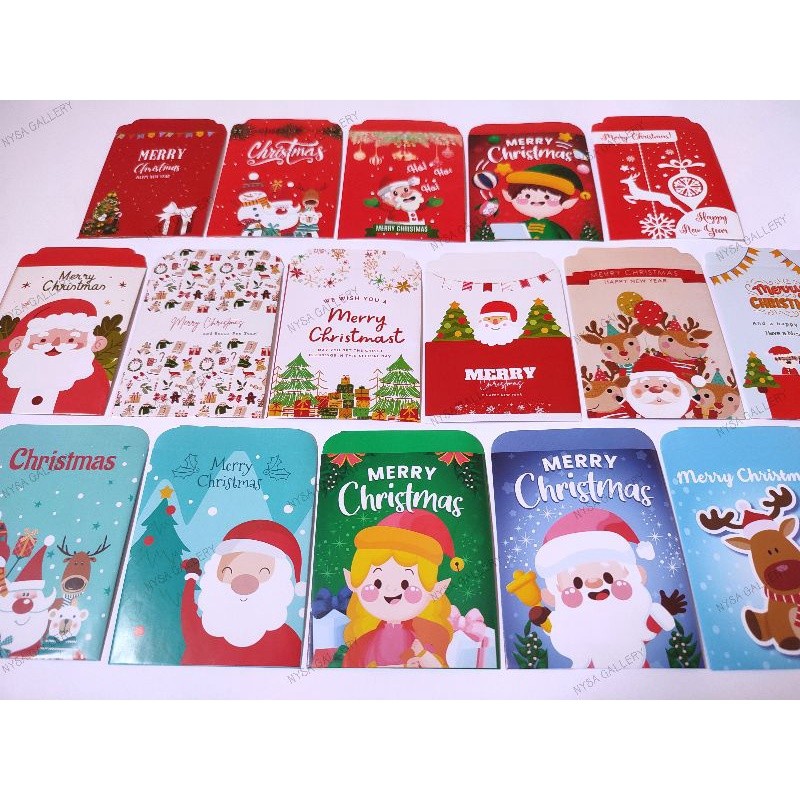 

Amplop Natal isi 10 Lembar / Angpao Natal / Amplop Tahun Baru / Amplop Christmas Angpao Natal 2025 ksg