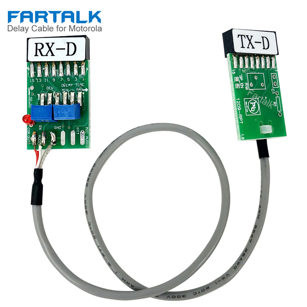 Radio Repeater Connector Cable TX-RX Time Delay for Motorola GM300 GM338 GM3188 GM3688 GM950I GM950E