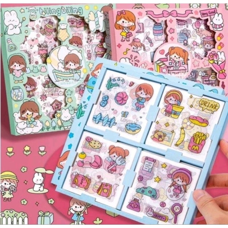 

STICKER MOTIF KARTUN KOREA / STICKER LUCU / STICKER DEKORASI