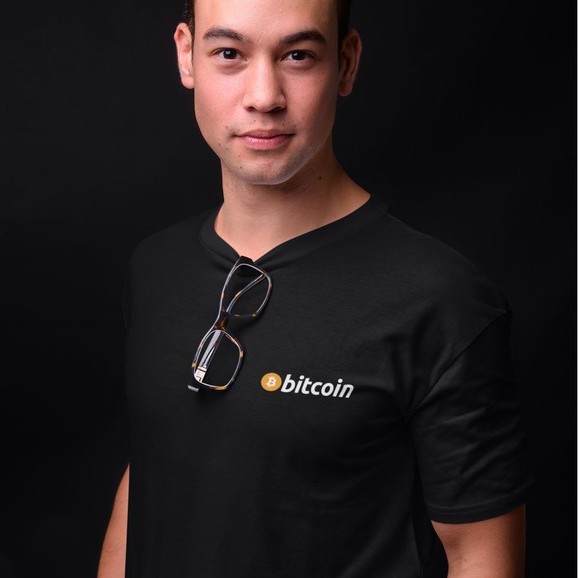 Kaos Crypto "Bitcoin Collor Version" - Kaos Cryptocurrency/Kaos Bitcoin/Kaos Crypto/Tshirt Bitcoin