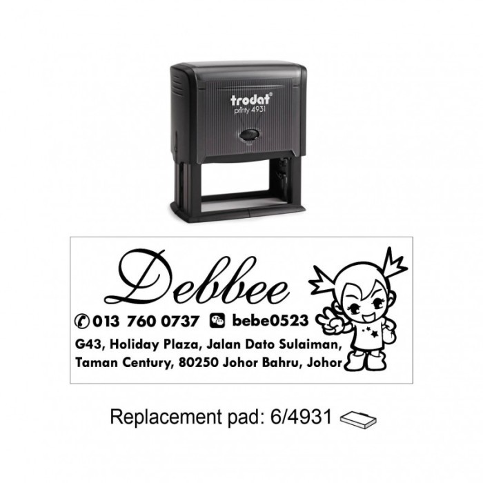 

Stempel Custom Trodat Printy 4931 Original