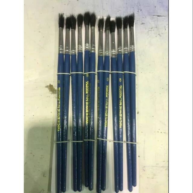 

[guinatk] / 1/2 lusin kuas cat air pagoda no 8 / kuas lukis pagoda harga promo