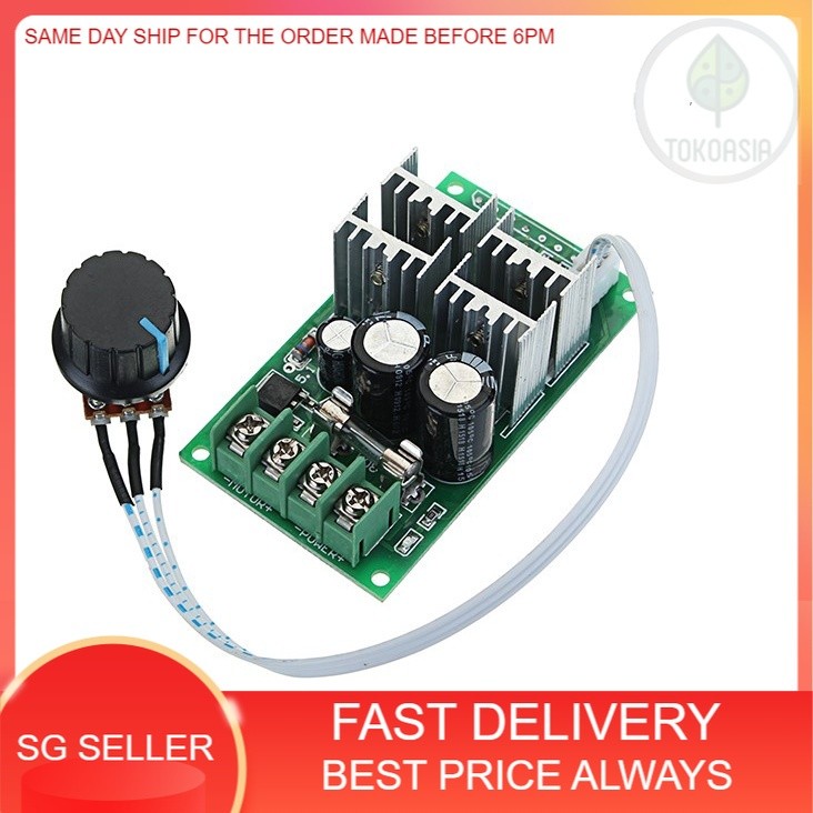 PWM DC 6-60V 30A PWM DC Motor Speed Regulator High Power Speed Controller