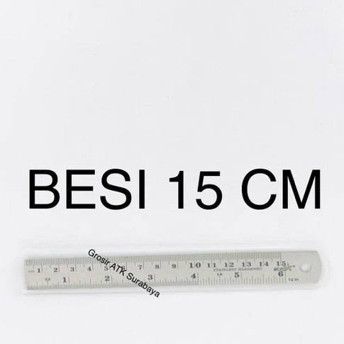 

( StaLand ) PENGGARIS BESI 15 CM / Garisan BESI Stainless Steel 15 CM