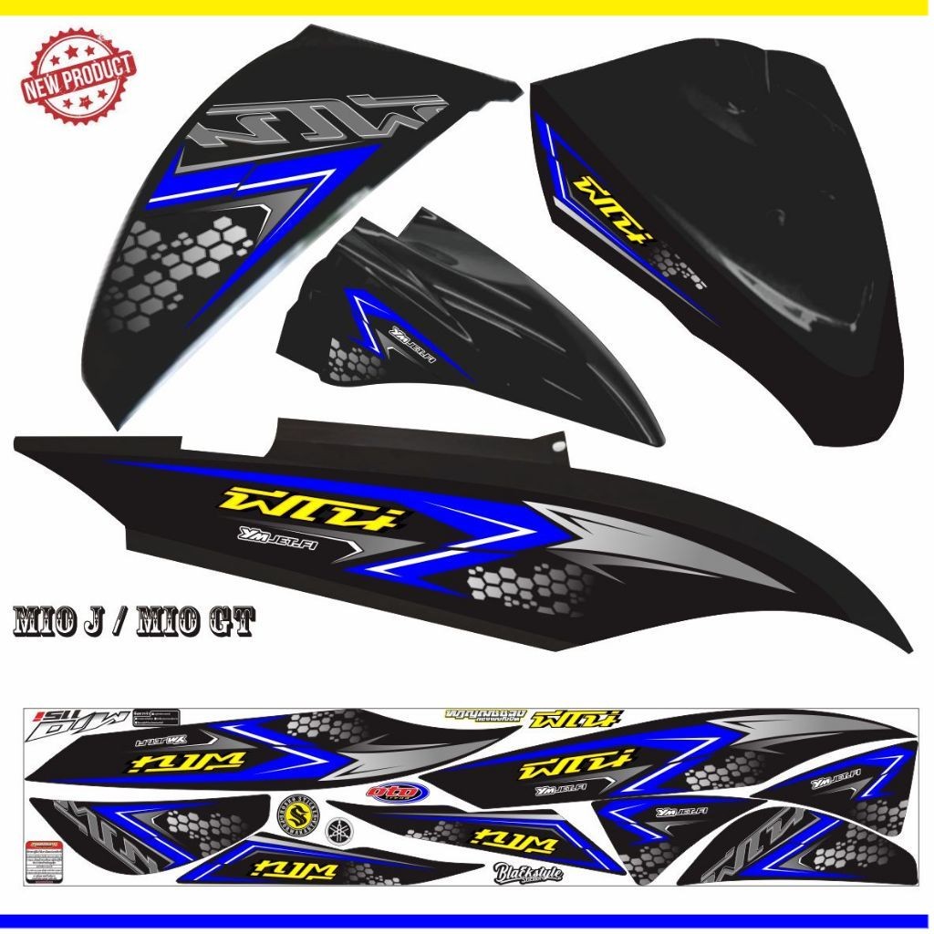 POLET MOTOR STIKER STRIPING MIO GT STIKER MOTOR MIO J MOTIF KEREN