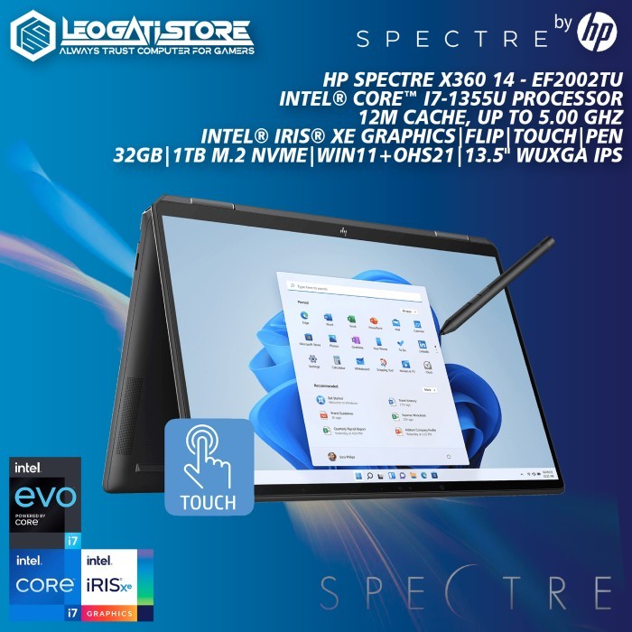 HP Spectre X360 14-EF2002TU - Core i7-1355U EVO/32GB/1TB - TOUCH