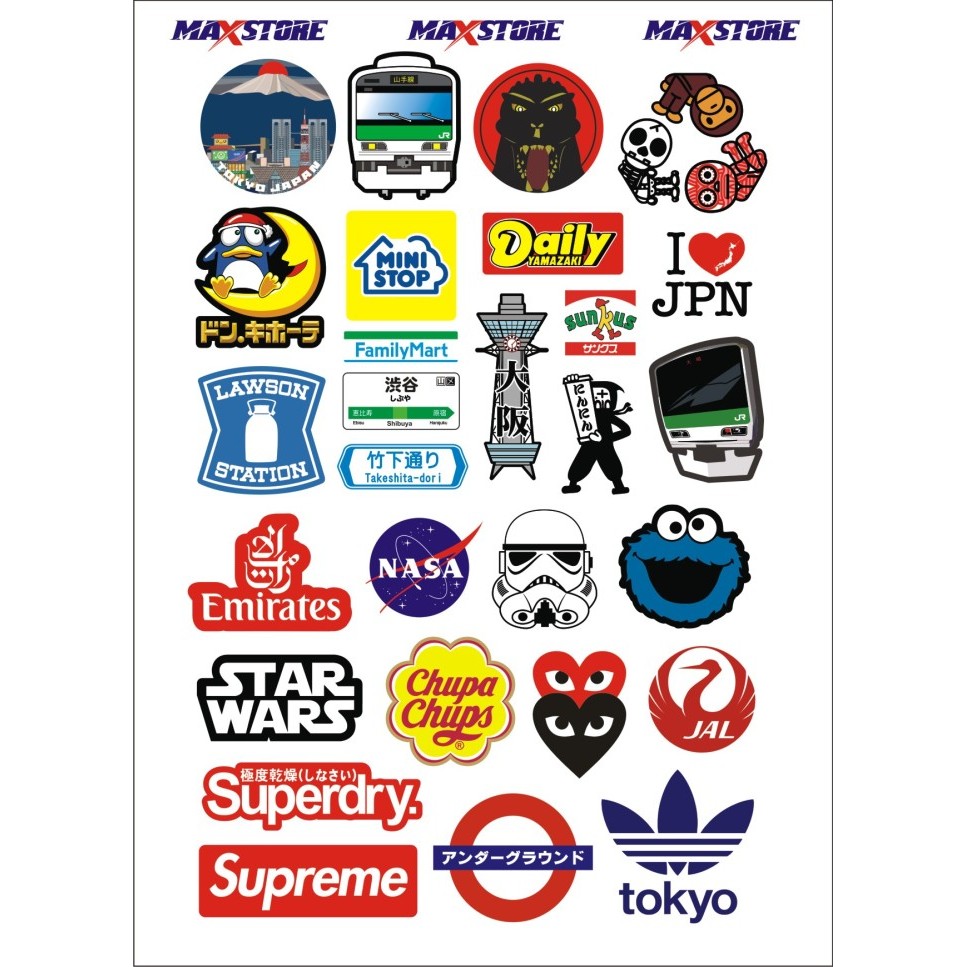 

japan sticker / jal sticker / travel sticker / sticker koper