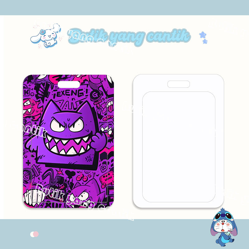 

ID CARD HOLDER,Tempat Kartu Gengar Kartun Ungu, Cocok untuk Kantor/Sekolah, Kartu Pelajar/Kartu Transportasi, Kartu Akses, KTP, Flazz, Kartu Kredit Elektronik dan Uang Elektronik.