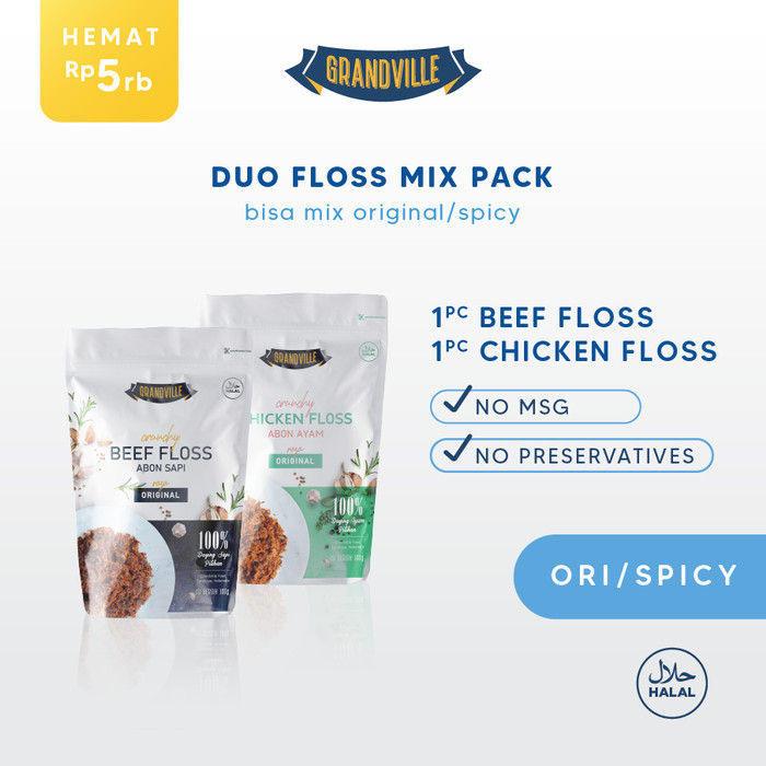 

[PREMIUM] Grandville Abon SAPI & AYAM Crunchy Duo Mix Pack