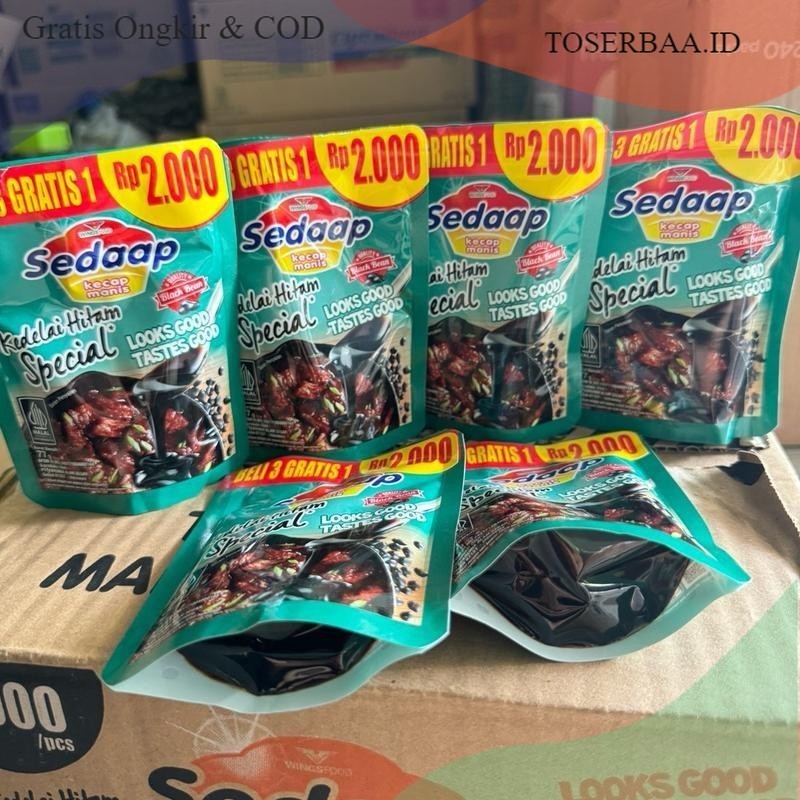 

12pcs kecap Sedaap ( 77g eceran 2000)