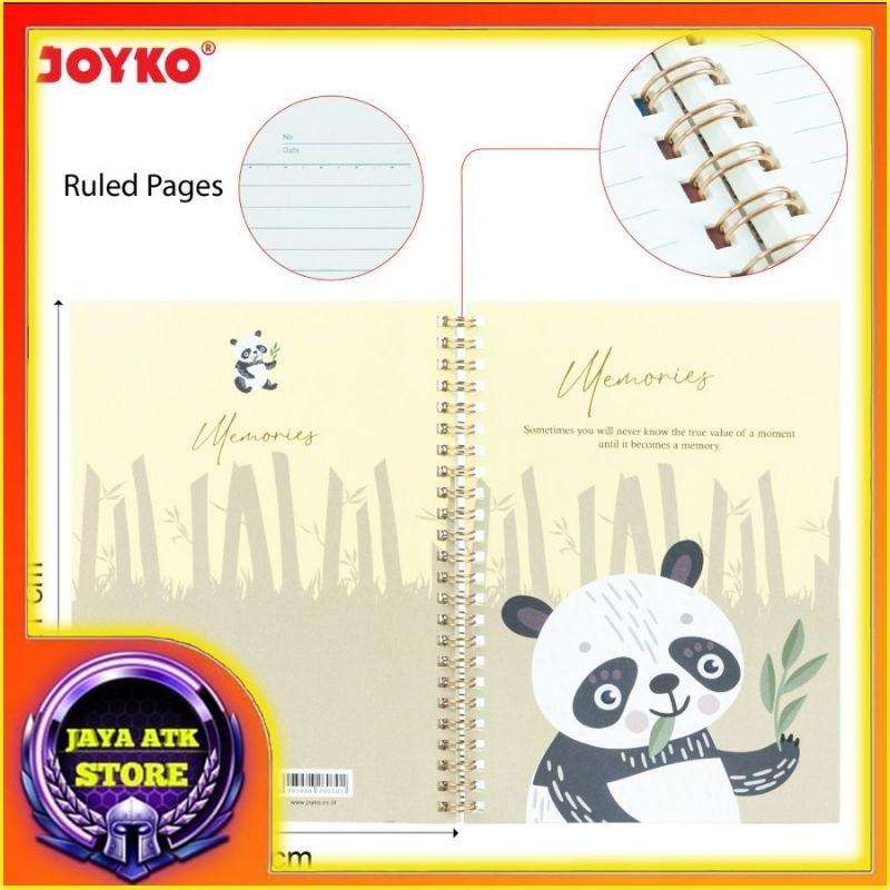 

Notes Spiral A5 JOYKO Animal NB-707 Diary Buku Catatan Bergaris 70 Gsm Isi 60 Lbr