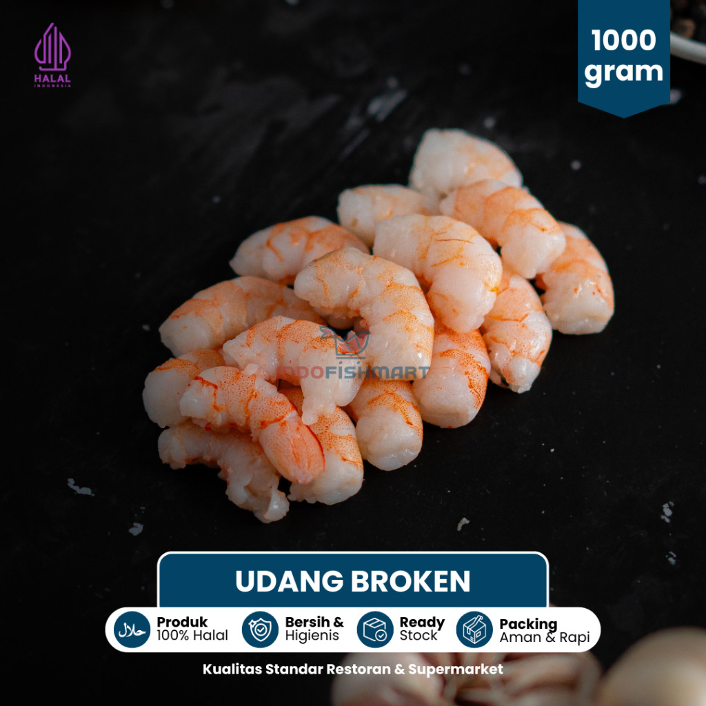 

Udang Kupas Broken Cook Beku Frozen 1Kg