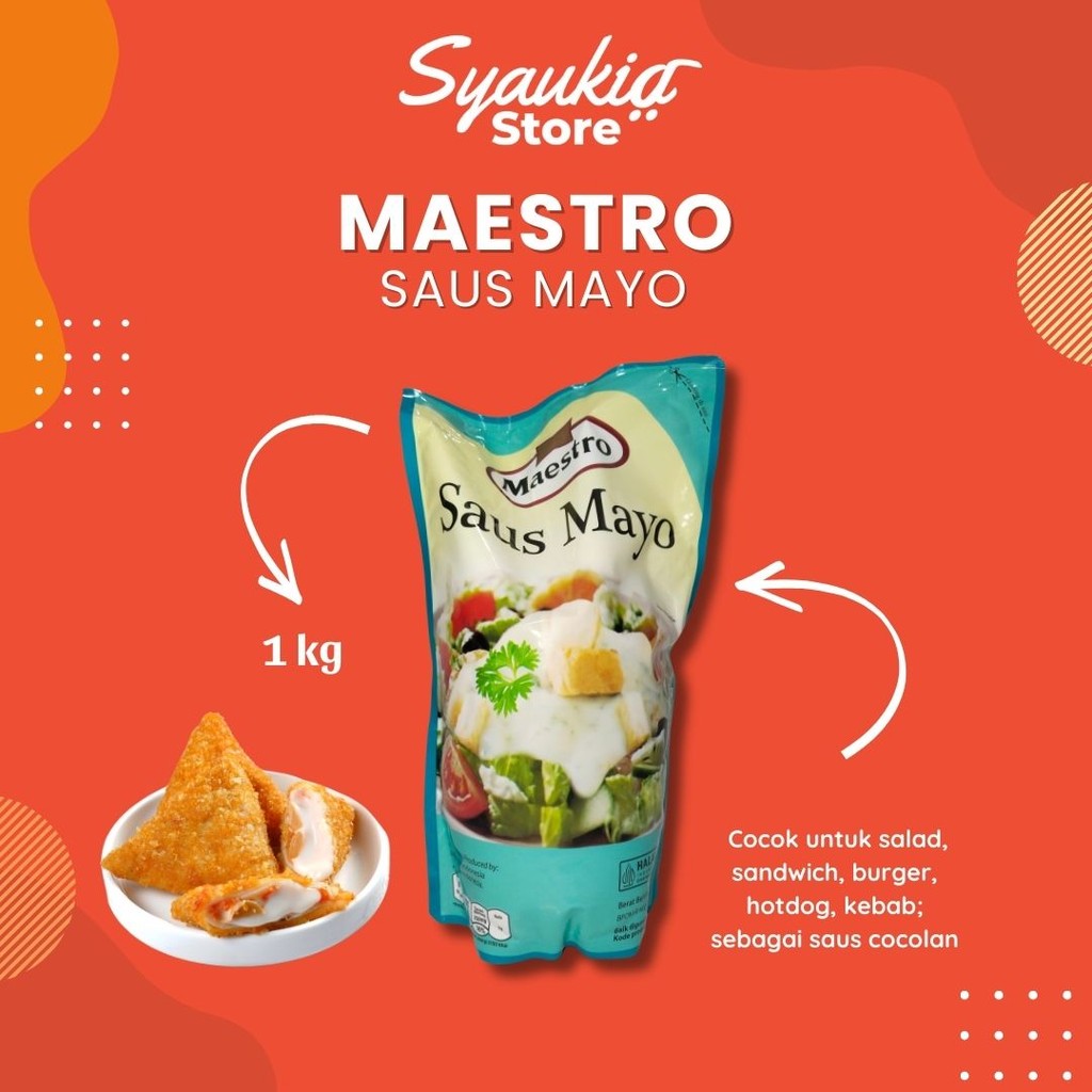 

Maestro Saus Mayo 1kg - Mayones Mayonese - Syaukia Store