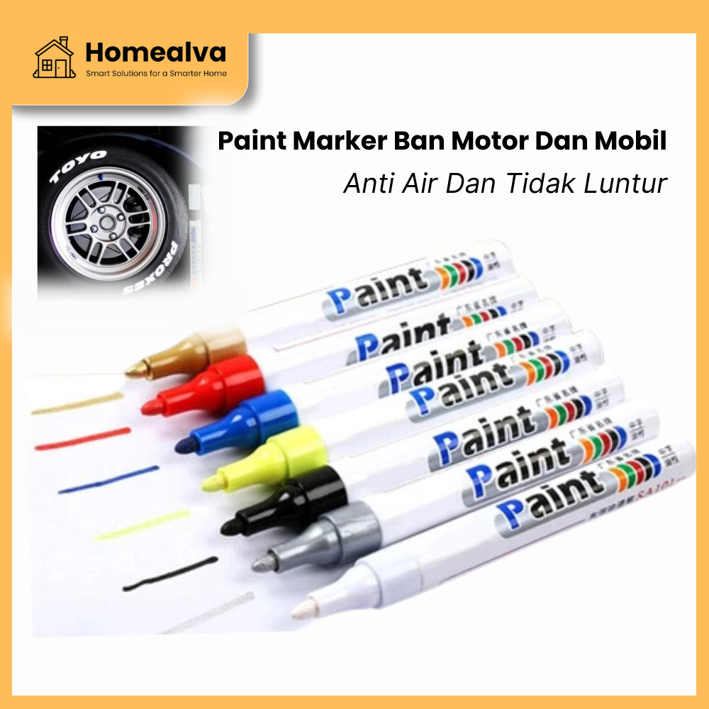 

Spidol Ban Mobil Motor TOYO Karet Car Tyre Paint Marker Toyo Permanent