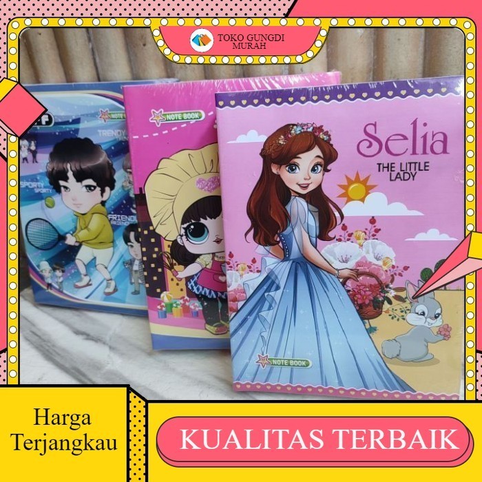 

Buku Tulis Murah / Buku Tulis You By Kiki / Note Pad isi