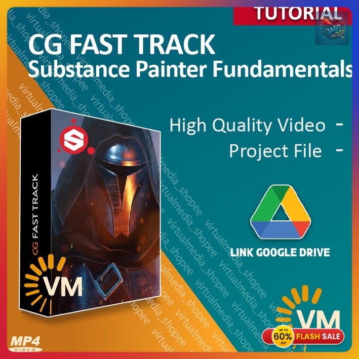 CG FAST TRACK – SUBSTANCE PAINTER  FUNDAMENTALS | DVD TUTORIAL MAHIR SUBSTANCE PAINTER TERBARU