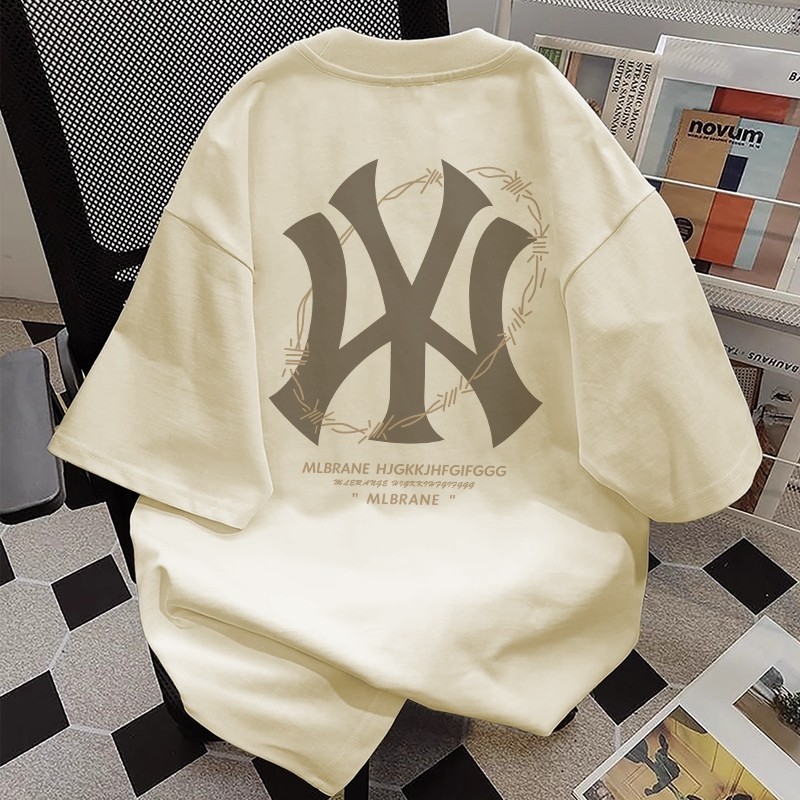 NY Mode Korea New York baju atasan wanita terbaru kaos pria oversize couple t shirt vintage