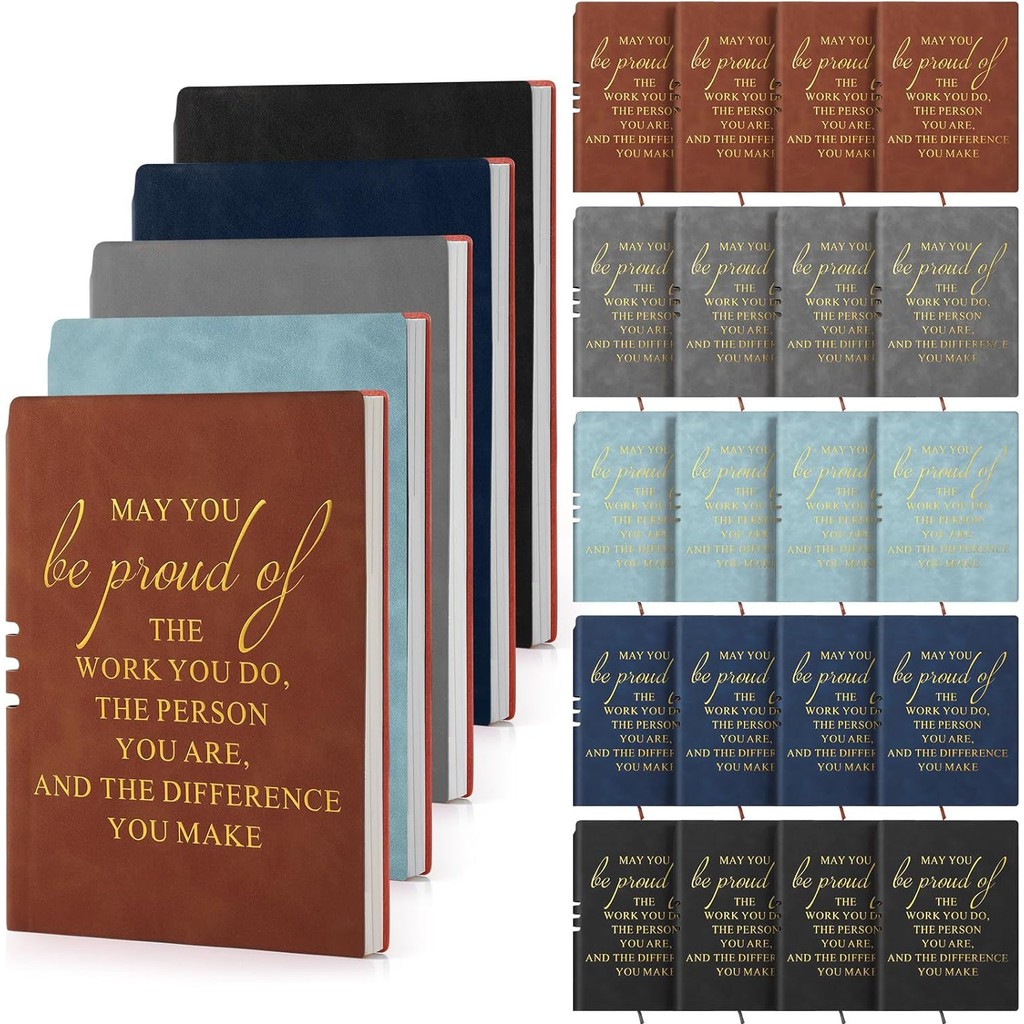 

A5 Leather Notebook Journal May You Proud of The Work You Do Appreciation Notepad Thank You Gift for Team Employee Coworker