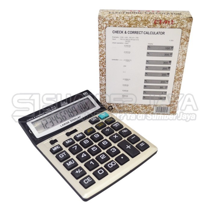 

Kalkulator CITIZEIV CT-912 Calculator Check & Correct 12 digit CT 912