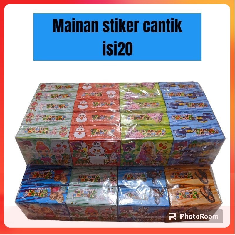 

mainan stiker cantik isi 20box