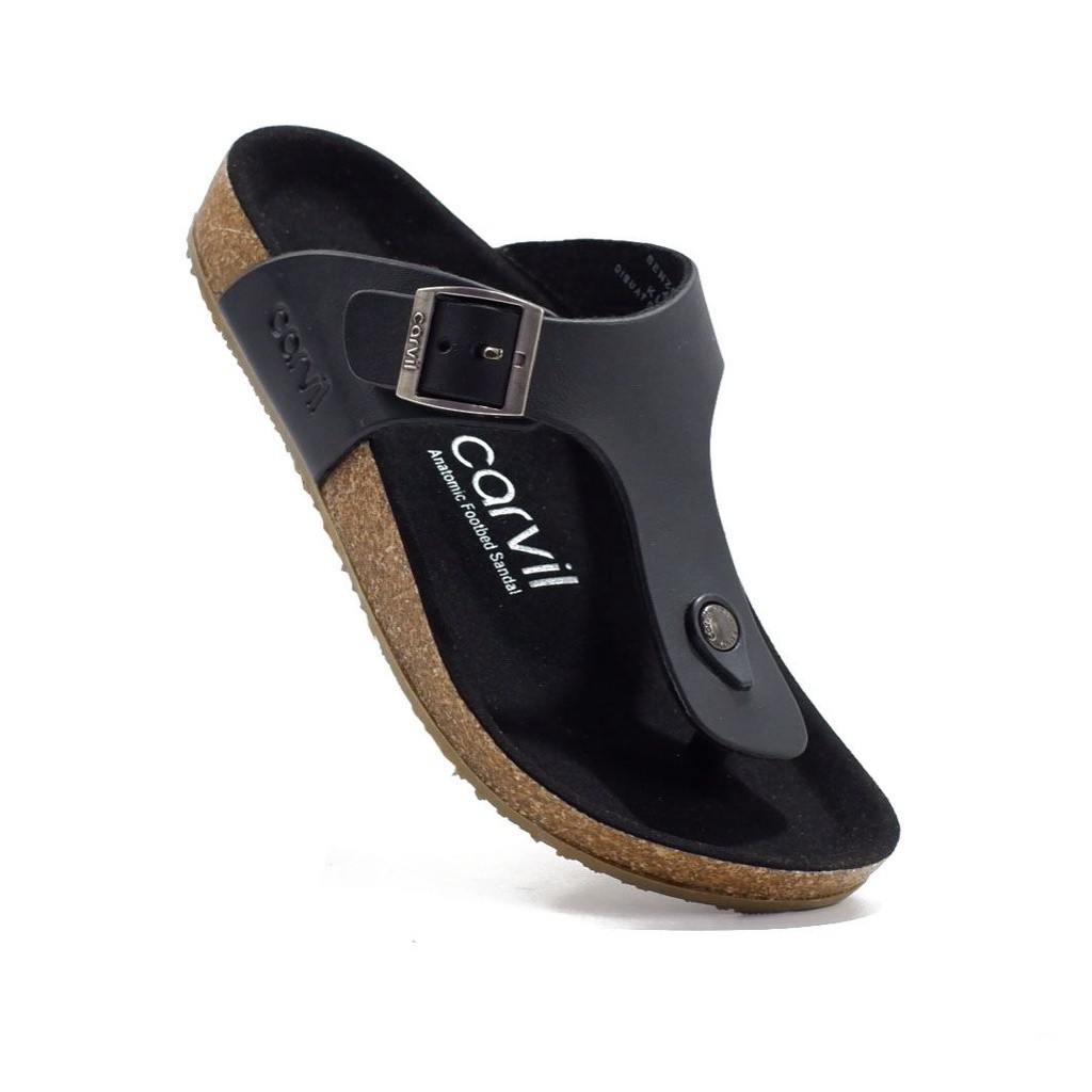 Sandal Carvil pria / sandal kulit cowok / sandal jepit pria dewasa terbaru /sandal cowok dewasa mura