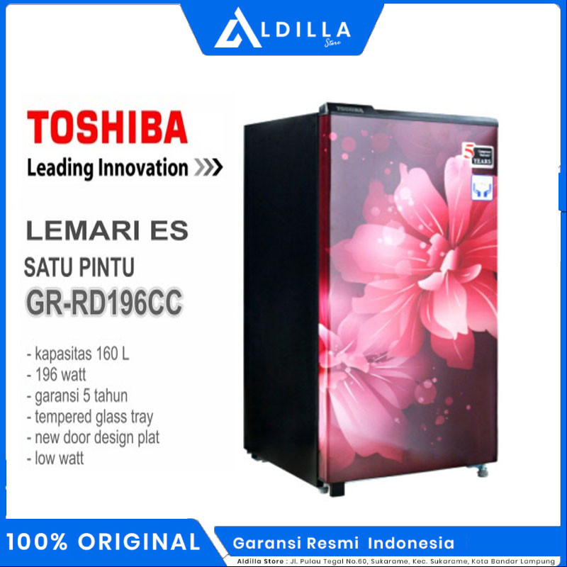 KULKAS TOSHIBA 196 CC - 1 Pintu