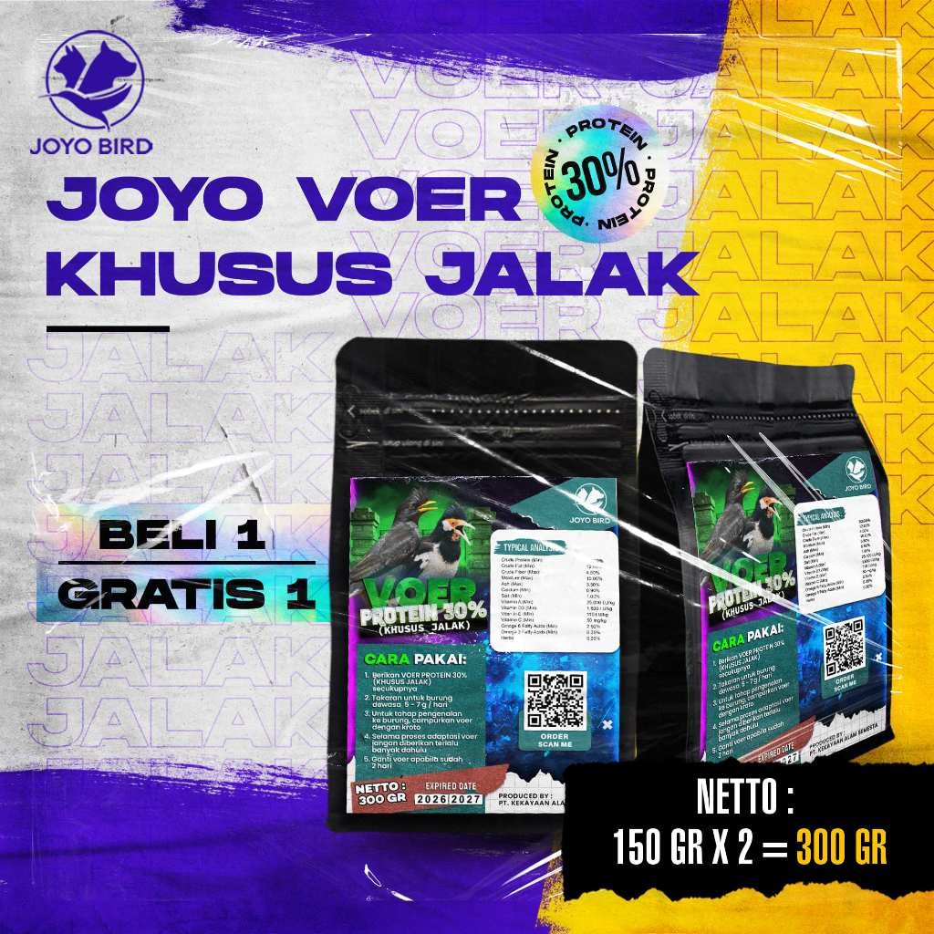 BELI 1 GRATIS 1 | MAKANAN BURUNG JALAK | VOER BURUNG JALAK | VOER HARIAN | VOER NUTRISI KOMPLIT | VO