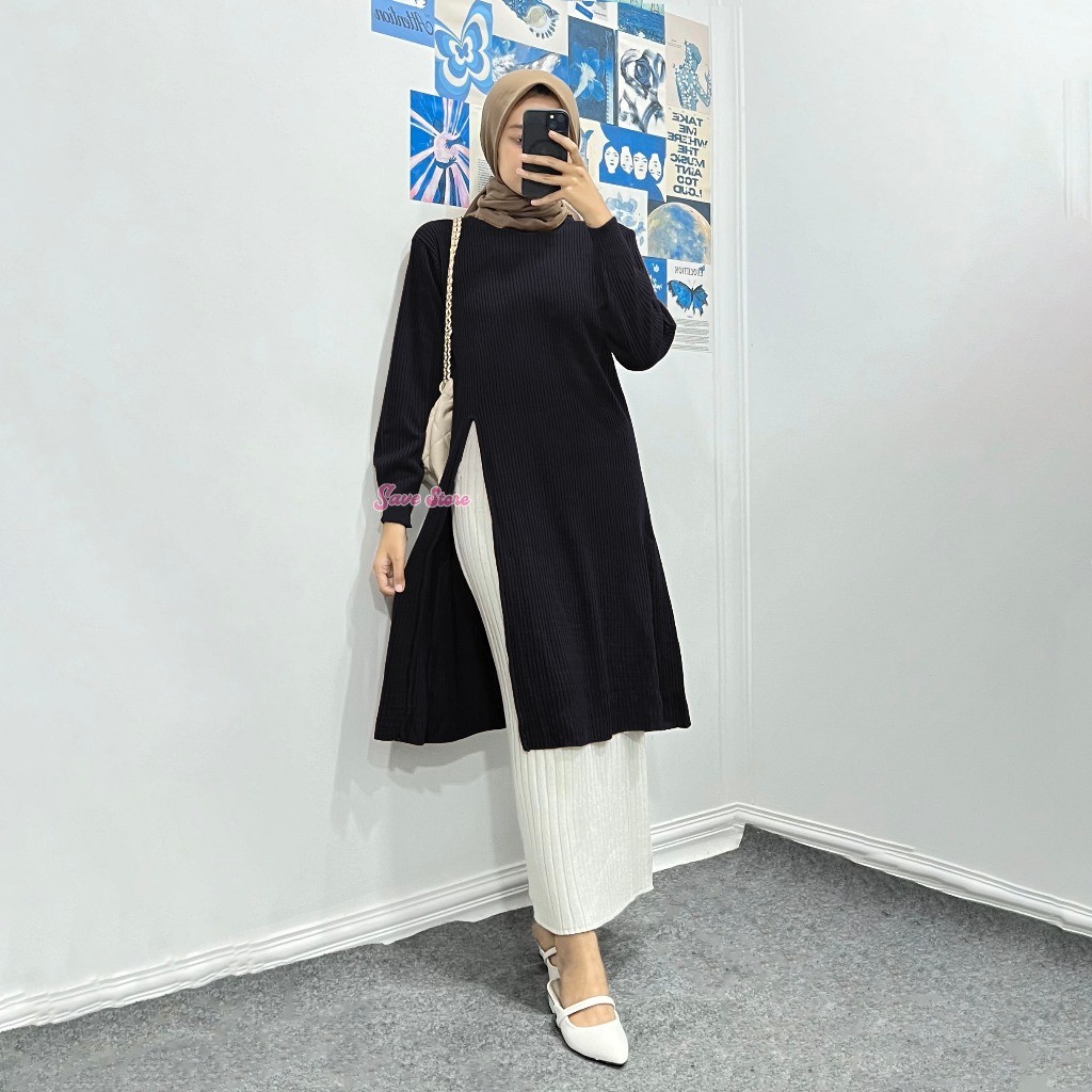 Amira Tunik Knit - Atasan Tunik Rajut