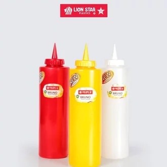 Botol Saus Kecap 550ml Lion Star Sauce Keeper Bruno by Wantong.id