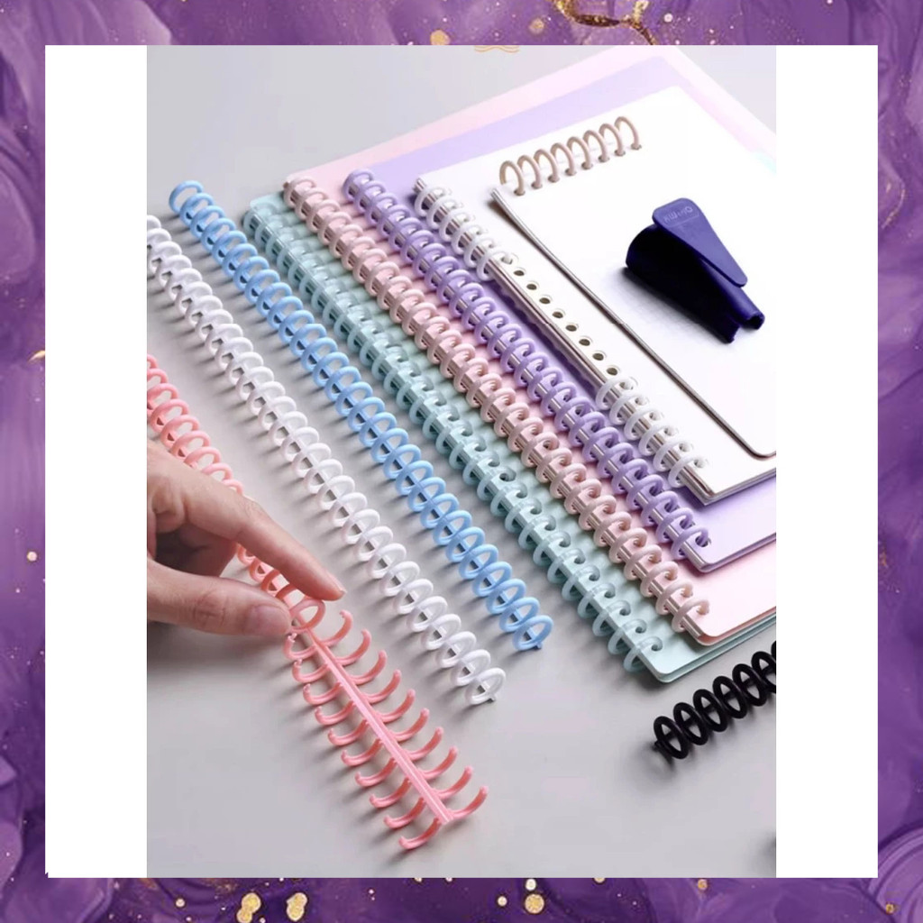 

(SBA) Ring Binder Cincin STRIP 30 LUBANG Pengikat Kertas DIY Satuan Buku A4 A5 Sekolah Kantor Panjang TG4152A0